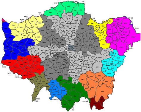 list of london postcode areas.